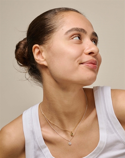 Enamel Copenhagen - Fourleaf Clover Halskæde - Sølvfarvet